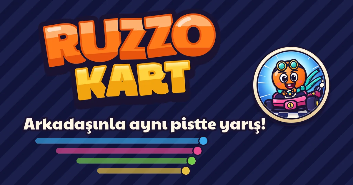 Ruzzo Kart oyunu logosu ve karakteri